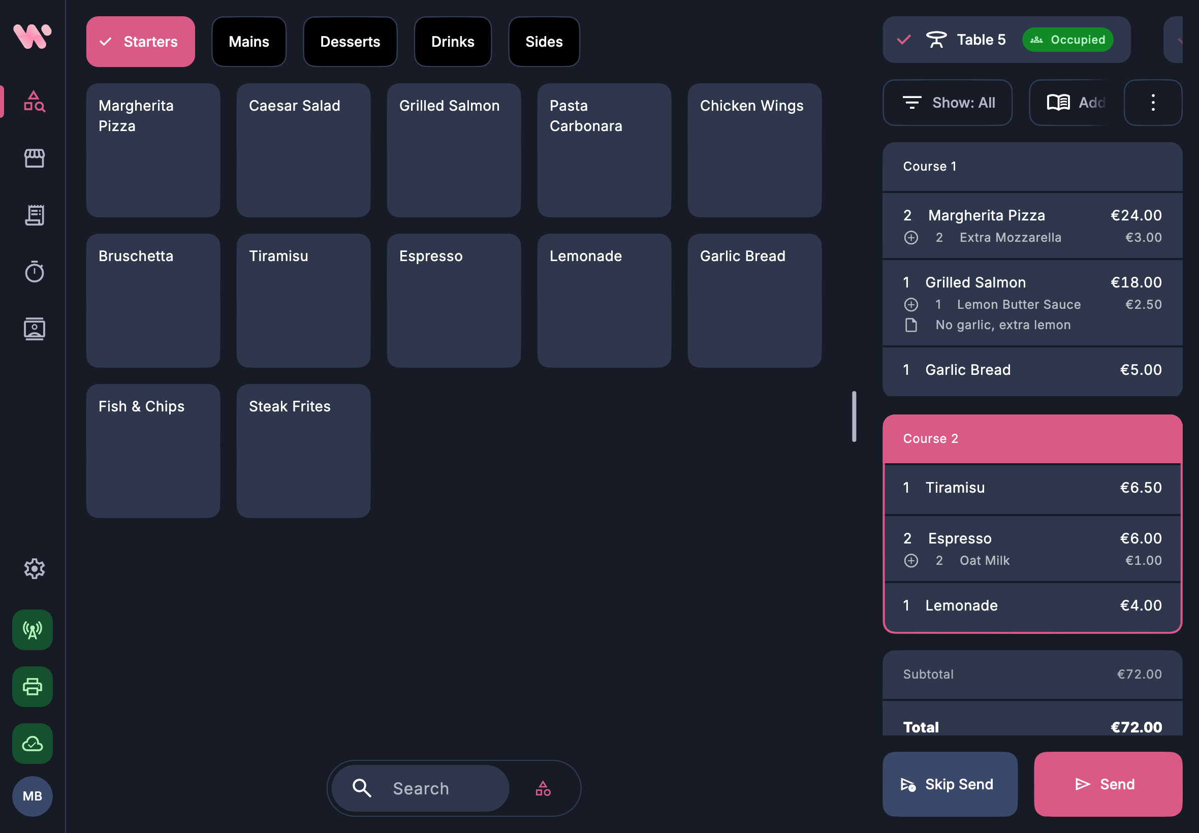 Twine POS hospitality register